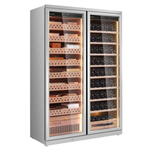 Raching CD1200A American stainless steel wine refrigerator and cigar humidor